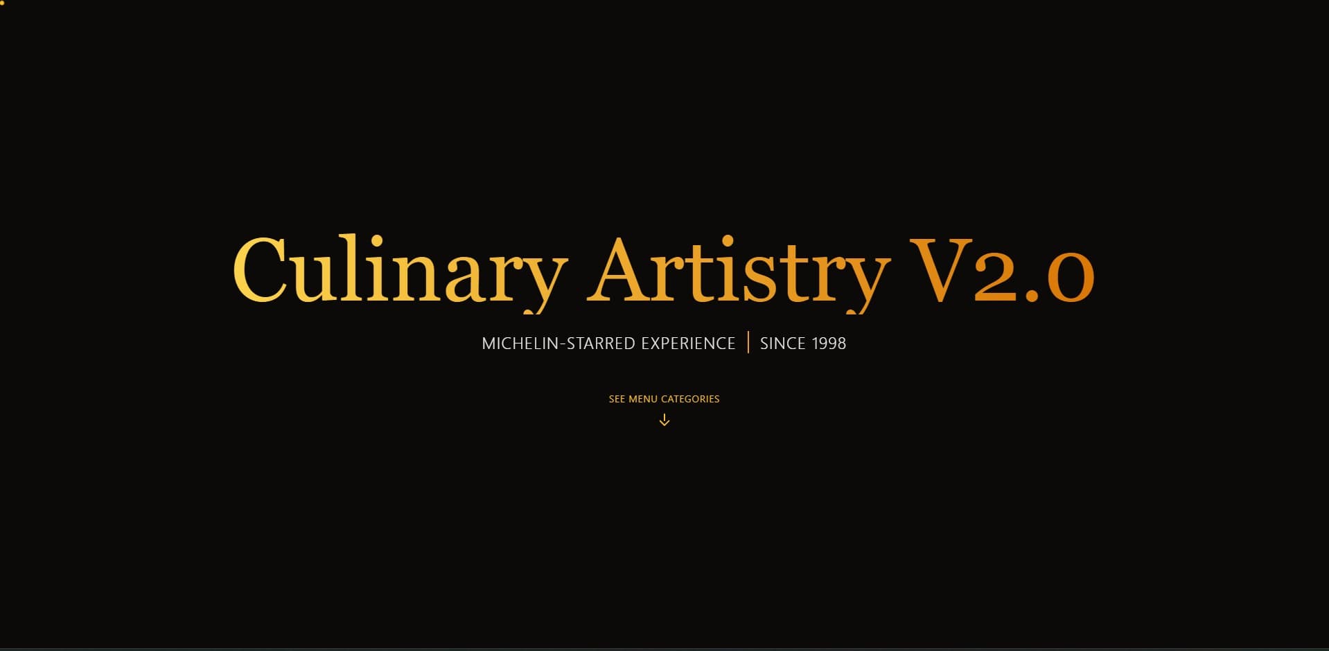 Restaurant Website - რესტორნის ვებსაიტი - 1