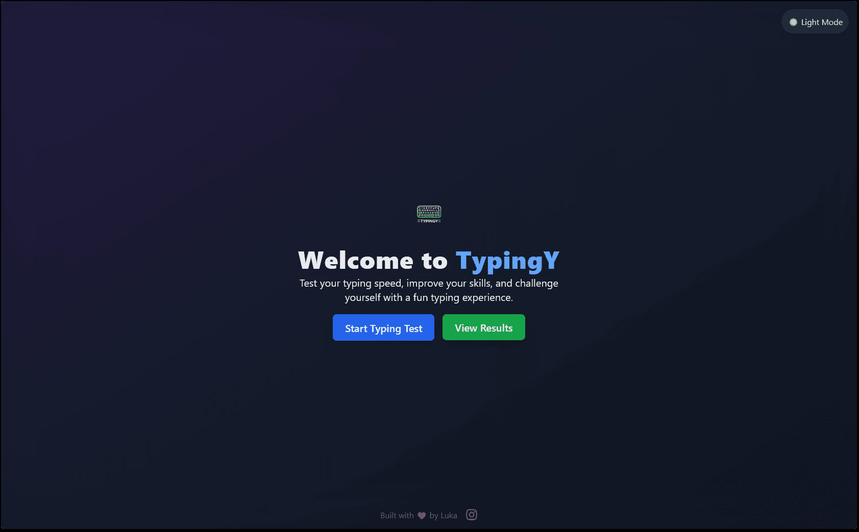 TypingY - ტექსტის სისწრაფის (MonkeyType და ა.შ)